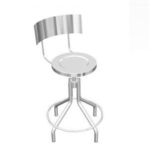 Banco Cromado con Respaldo - Farmamol